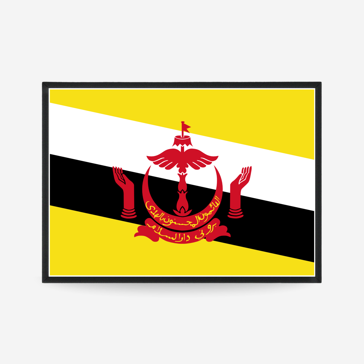 Poster of the flag of Brunei flag poster
