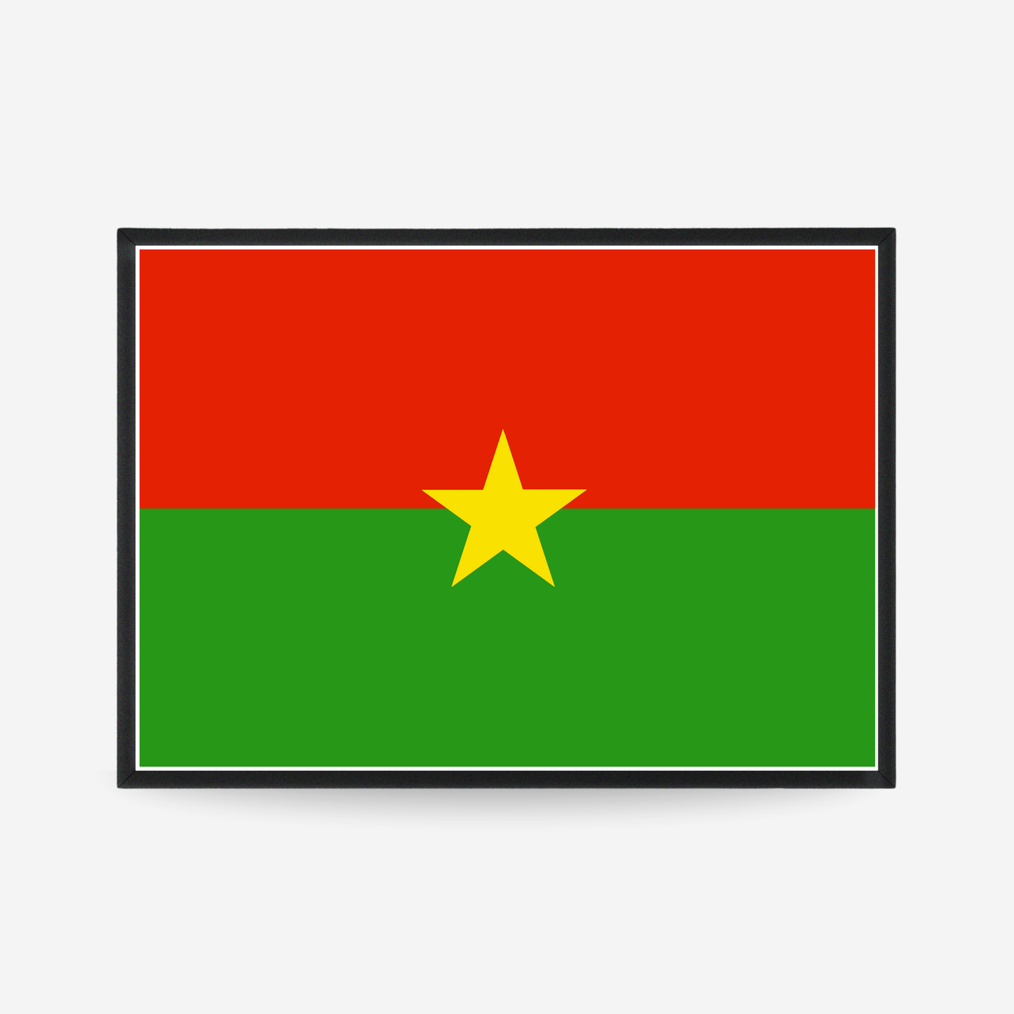 Poster of the flag of Burkina Faso flag poster