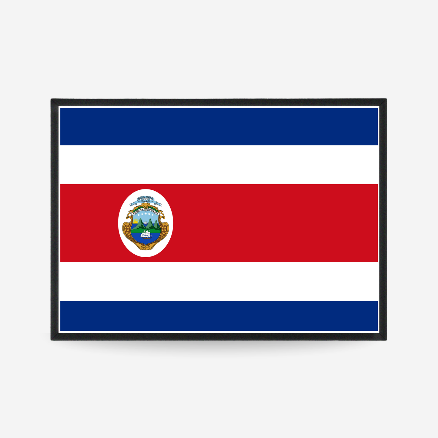 Poster of the flag of Costa Rica