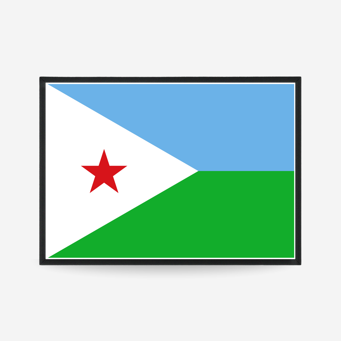 Poster of the flag of Djibouti