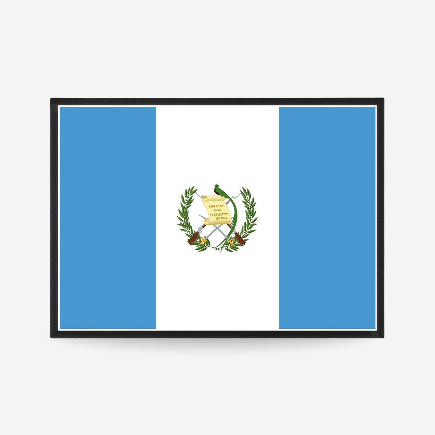 Poster of the flag of Guatemala