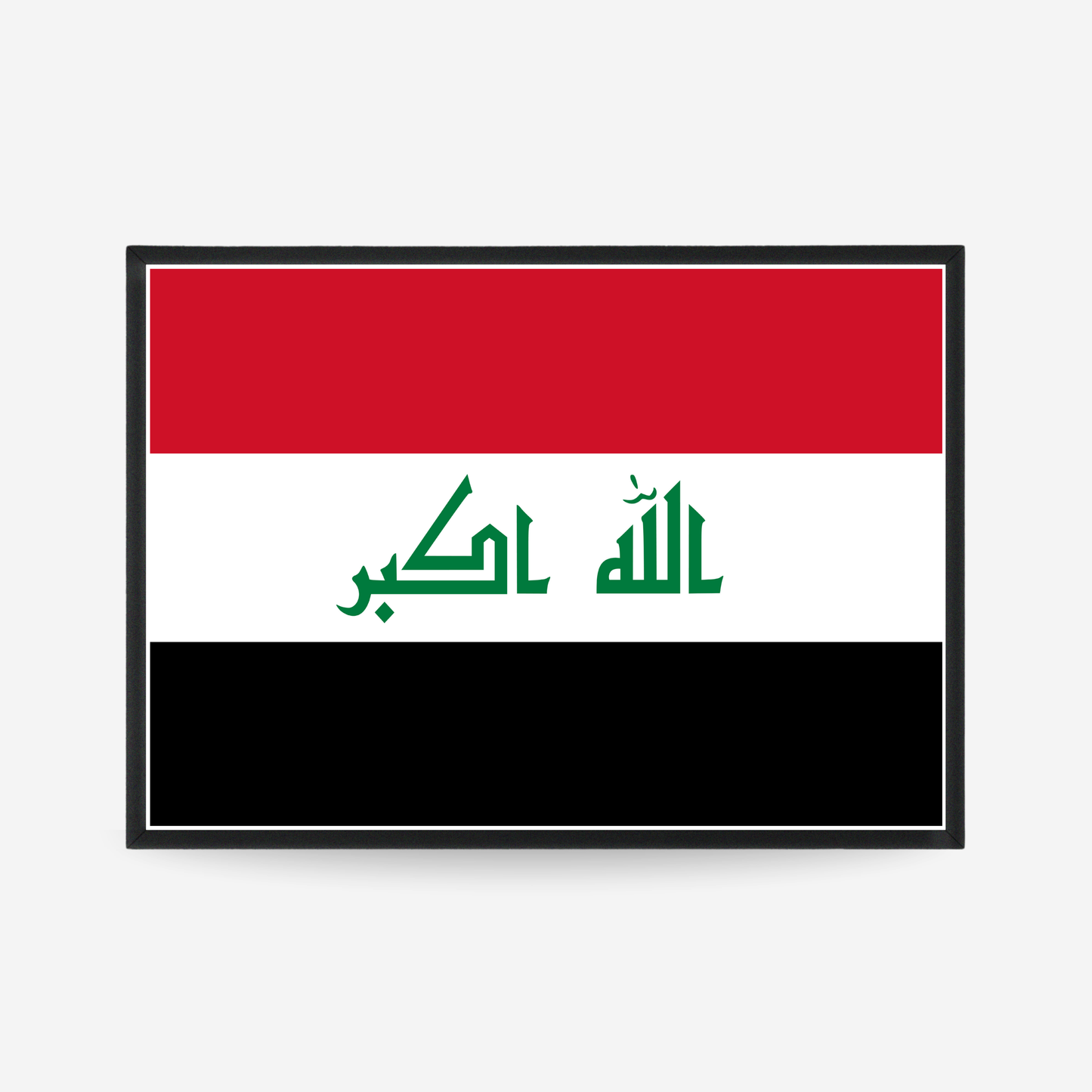 Poster of the flag of Iraq