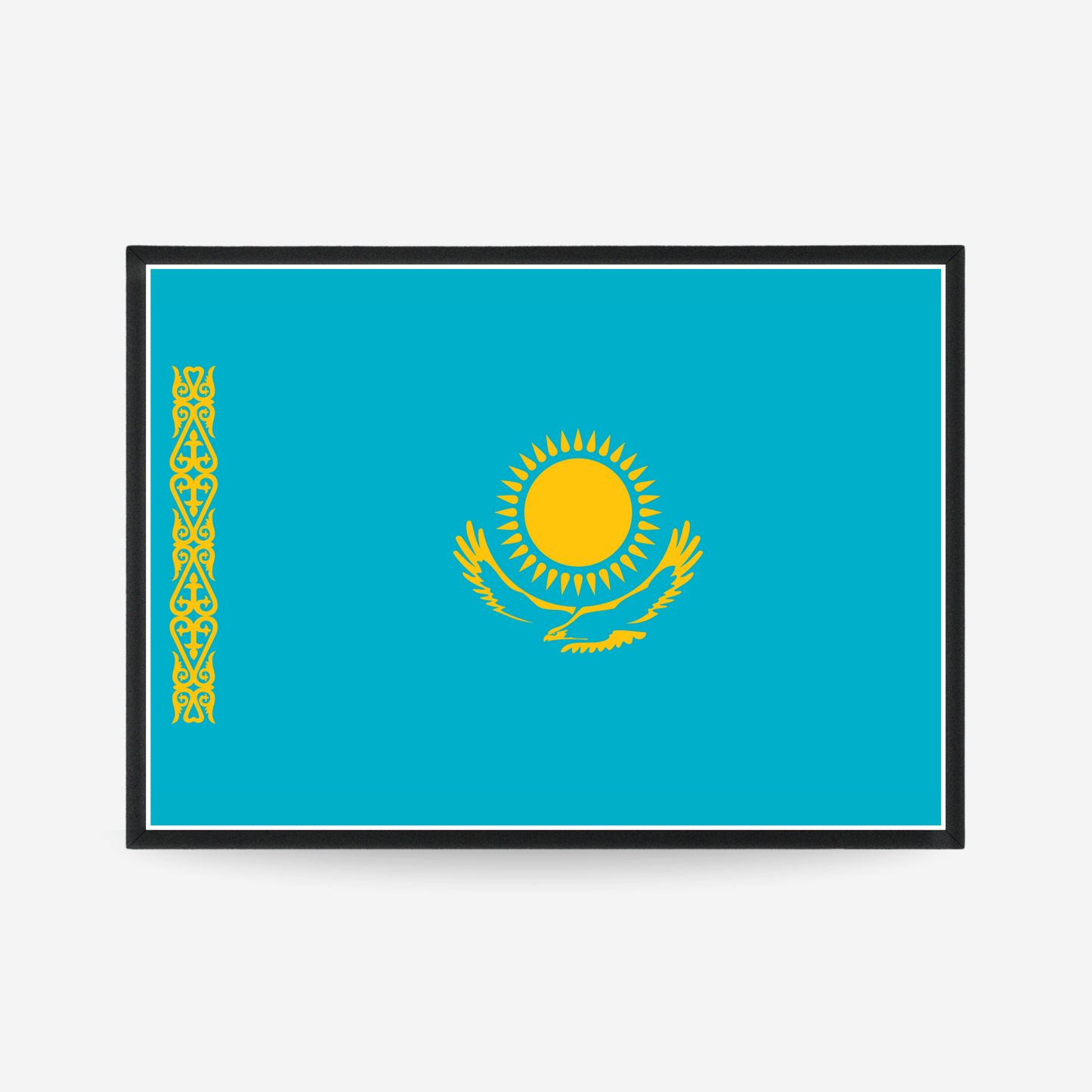 Poster of the flag of Kazakhstan