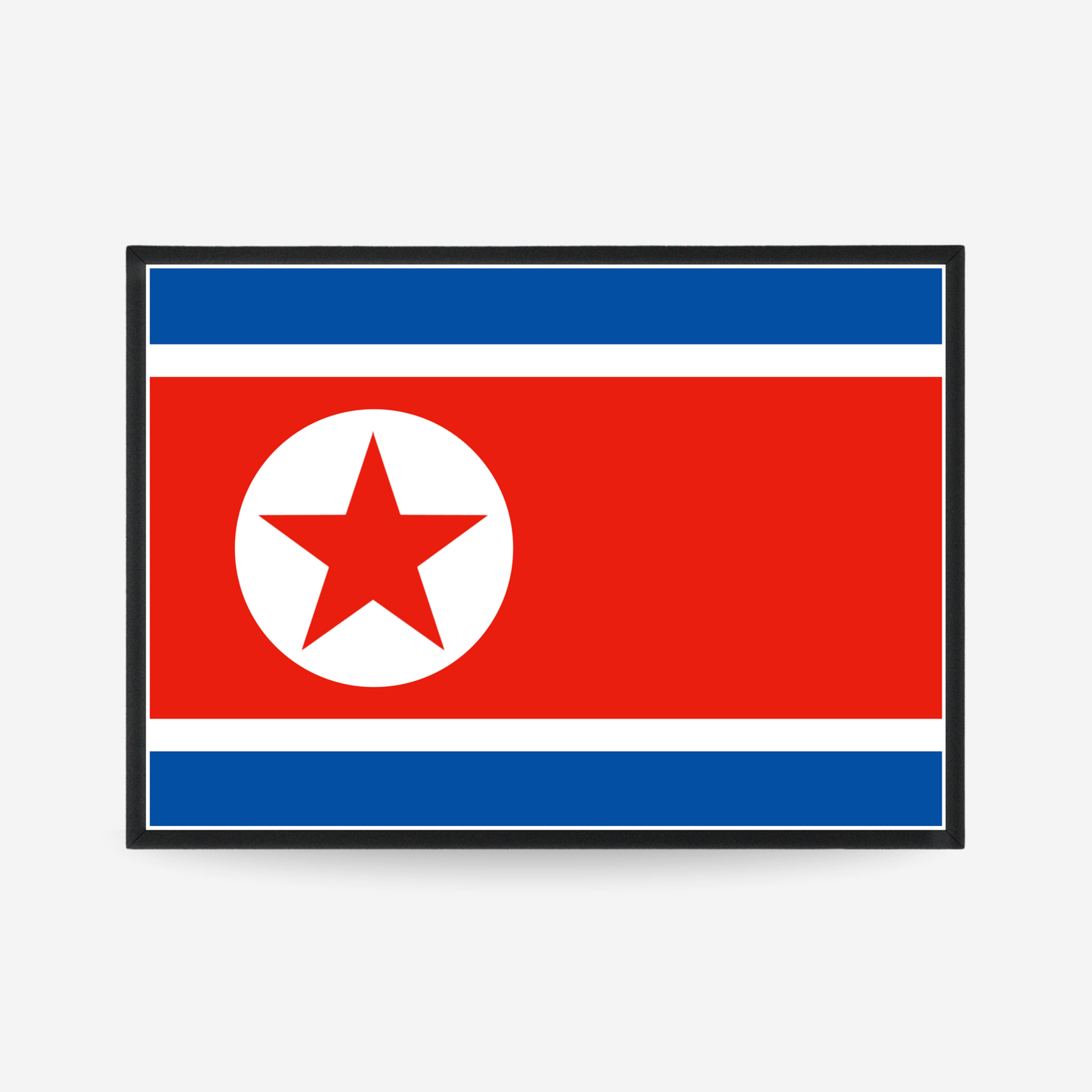 Poster of the flag of Korea, North
