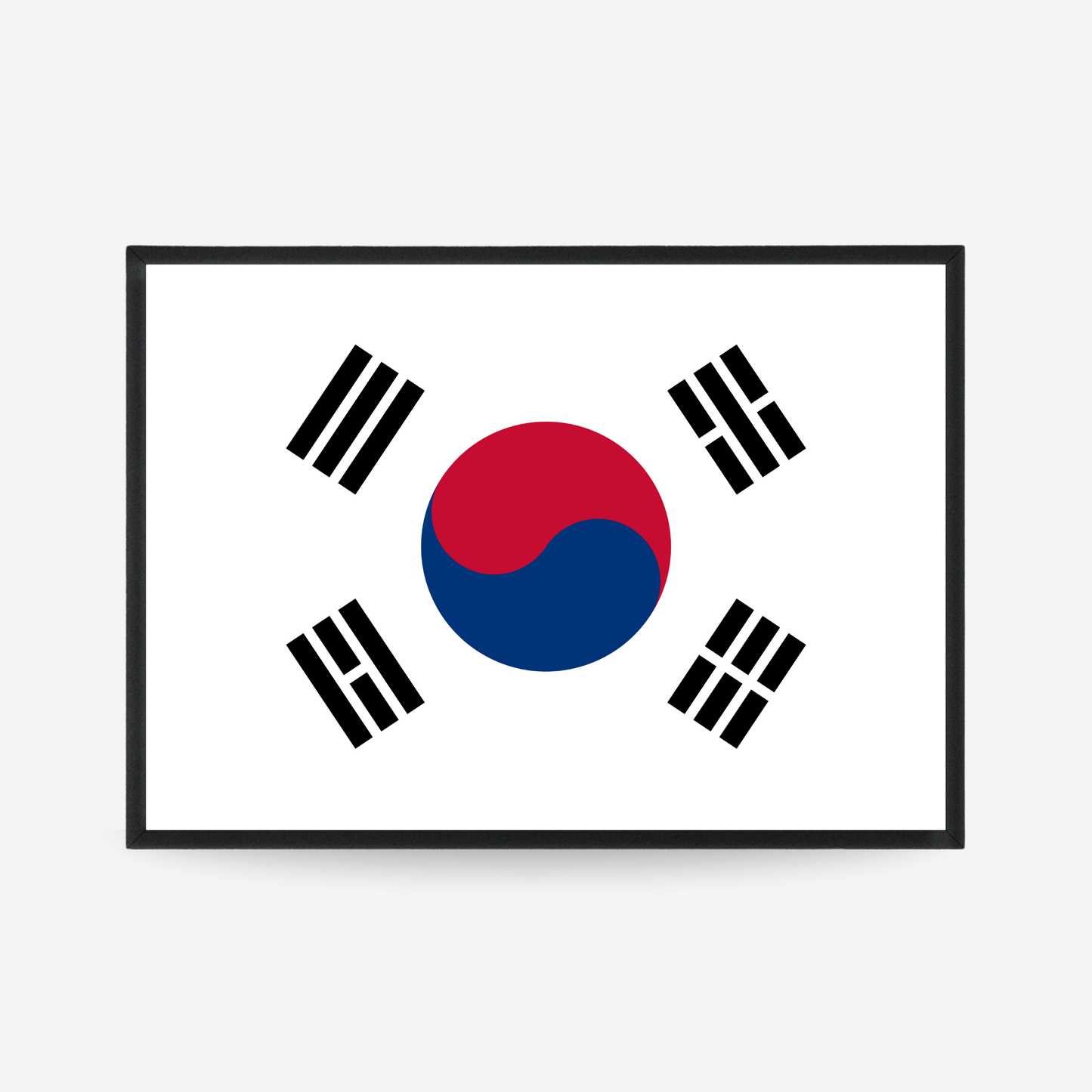 Poster of the flag of Korea, South