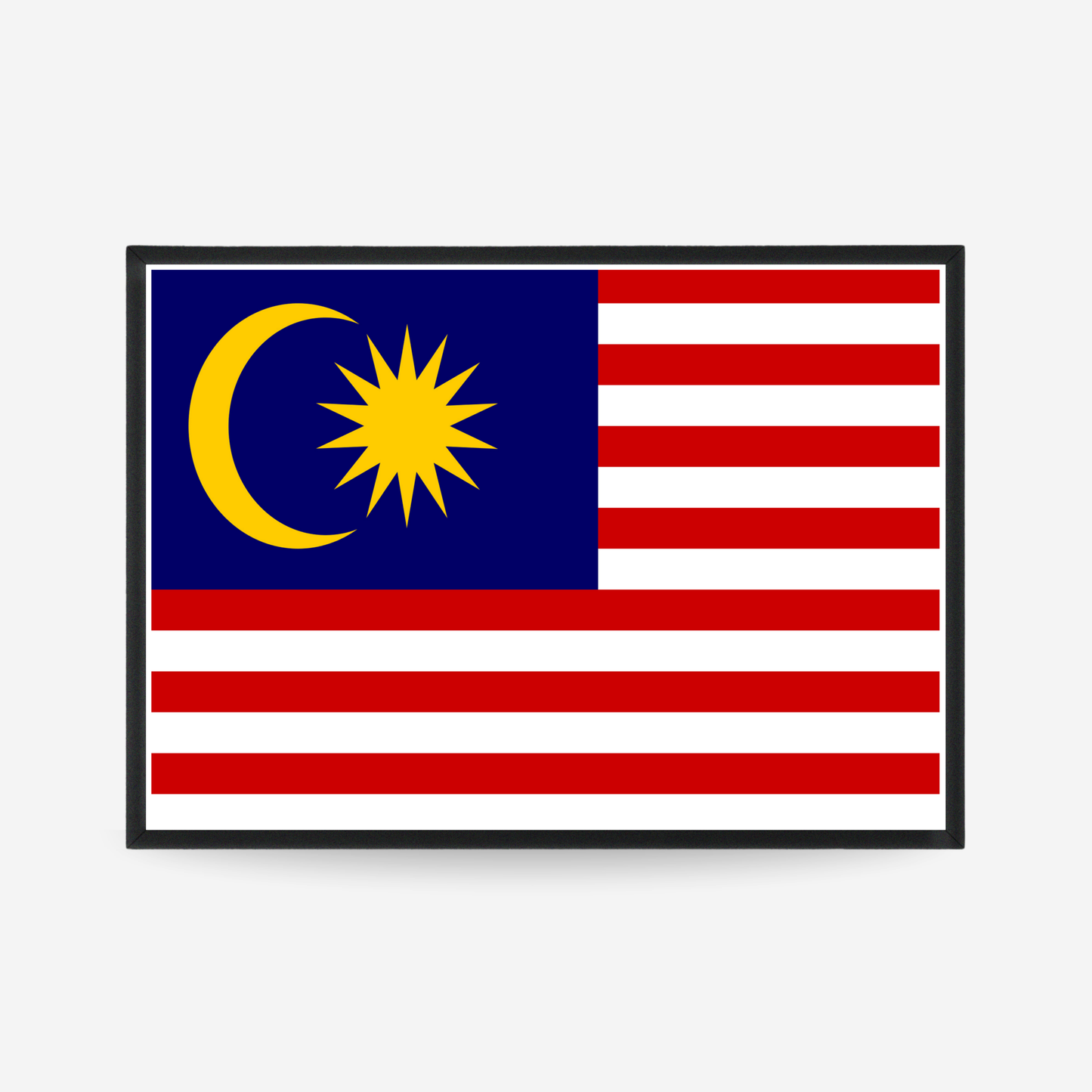 Poster of the flag of Malaysia