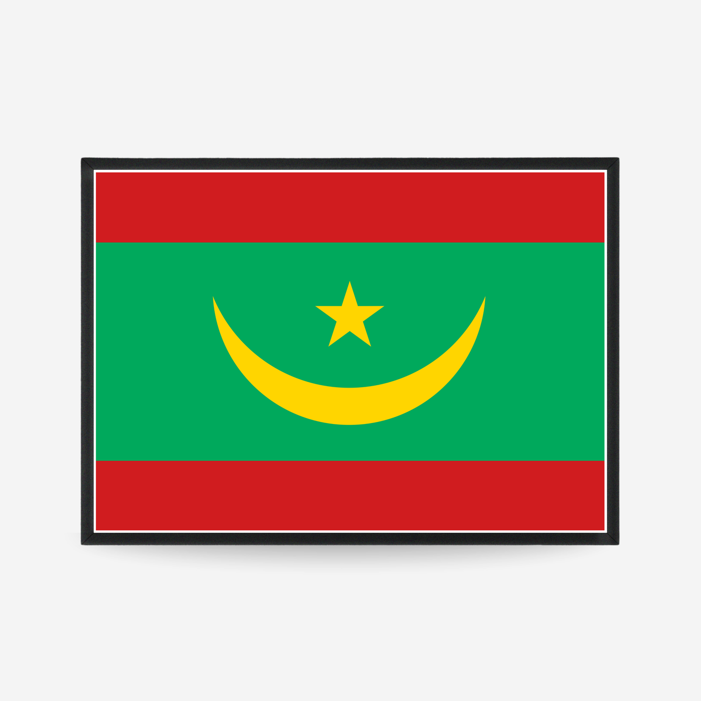 Poster of the flag of Mauritania