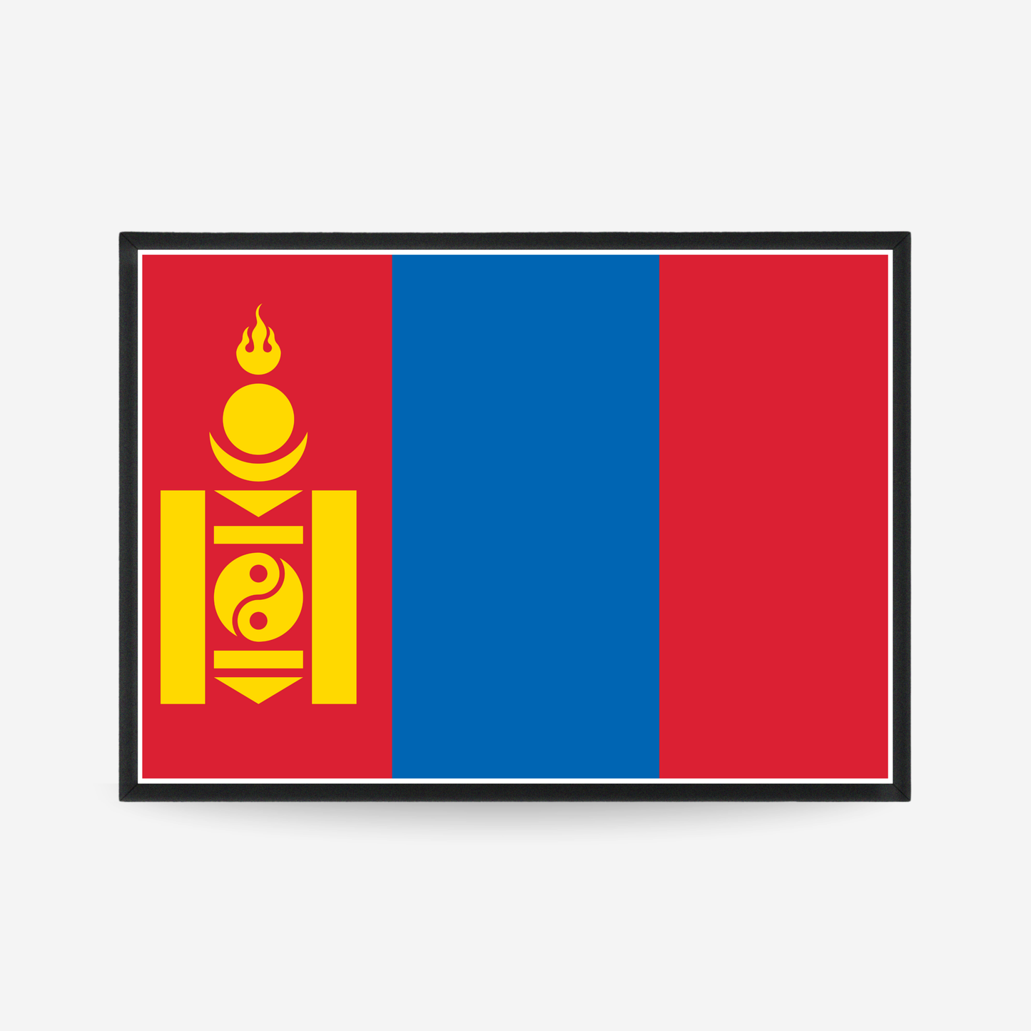 Poster of the flag of Mongolia