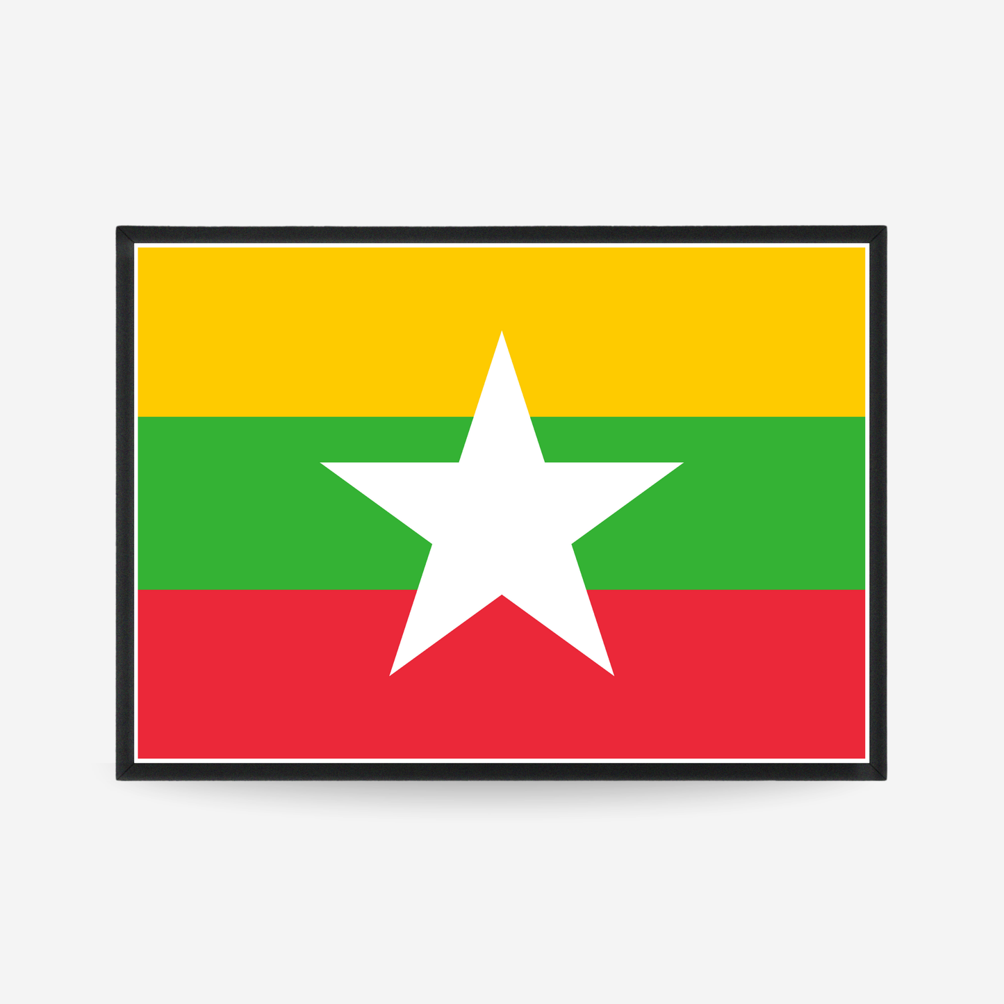 Poster of the flag of Myanmar