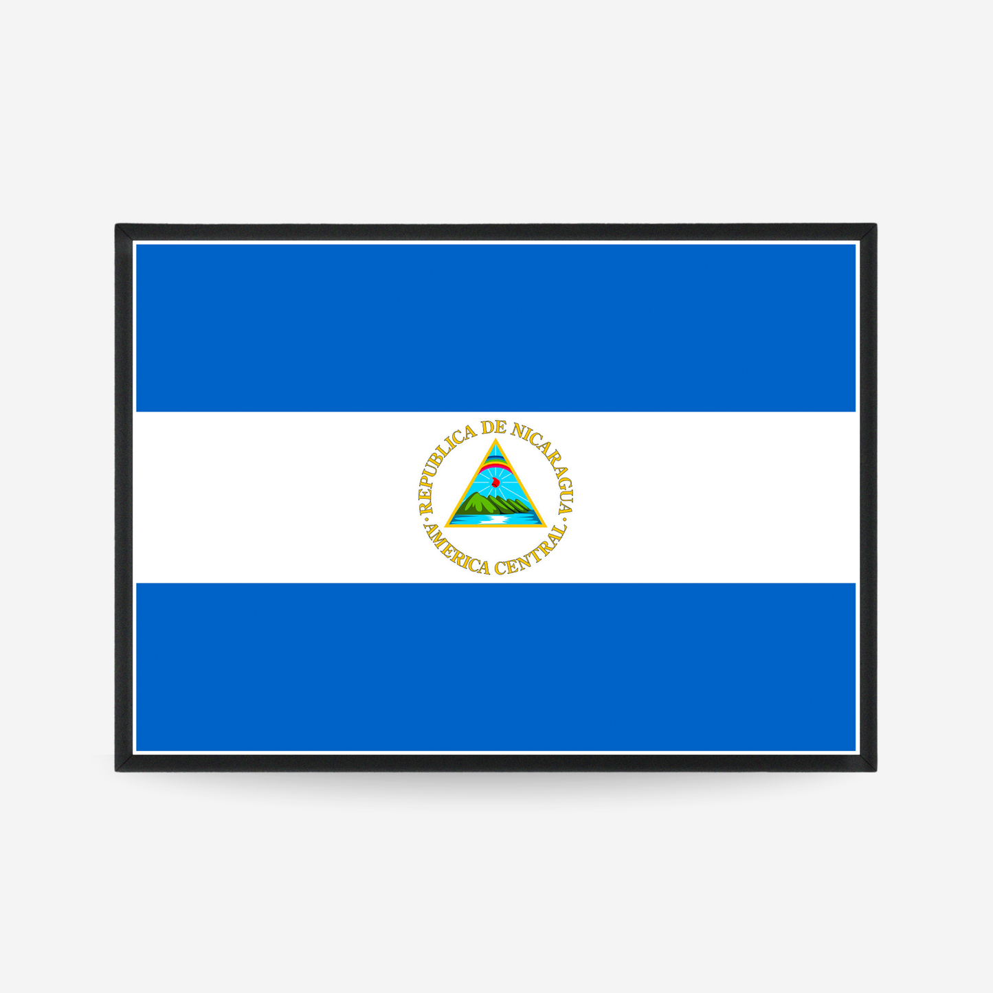 Poster of the flag of Nicaragua