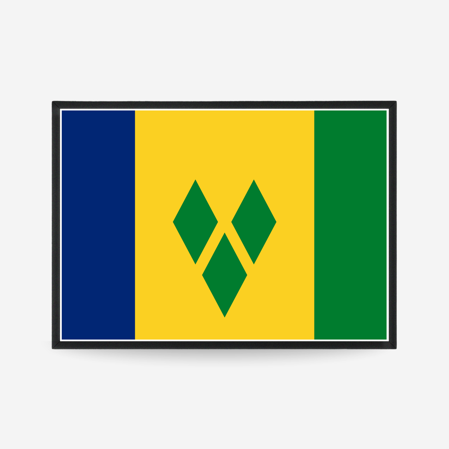 Poster of the flag of Saint Vincent and the Grenadines