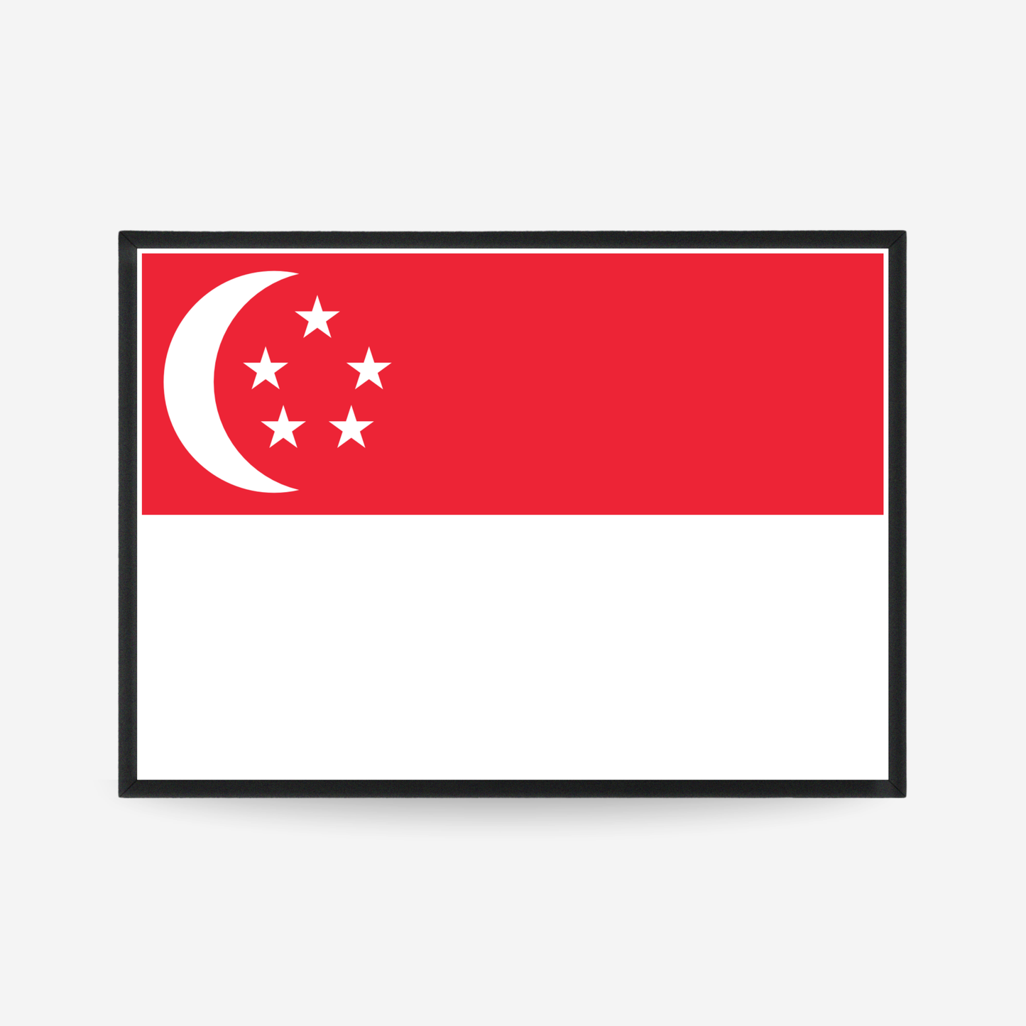 Poster of the flag of Singapore