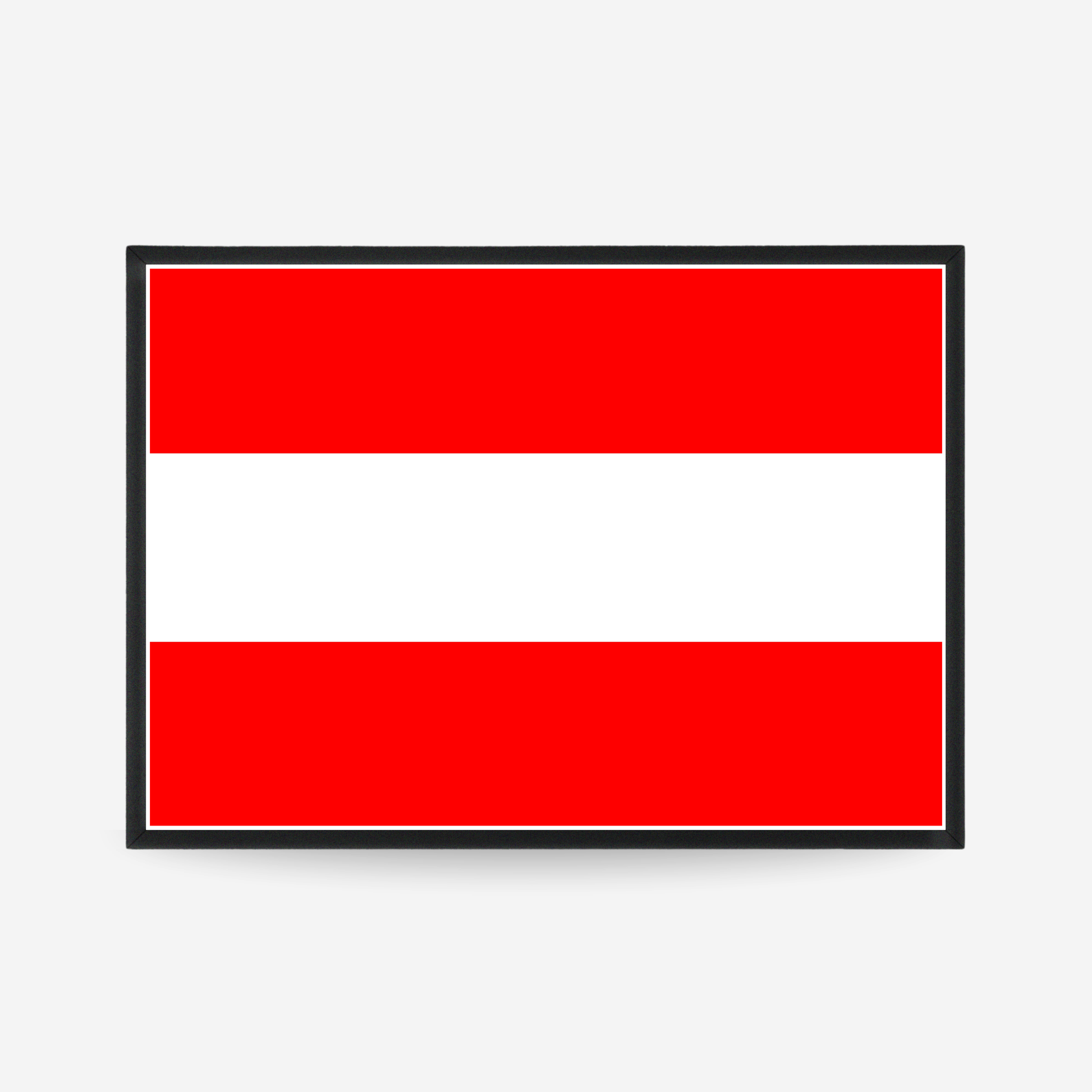 Poster of the flag of Austria flag poster

