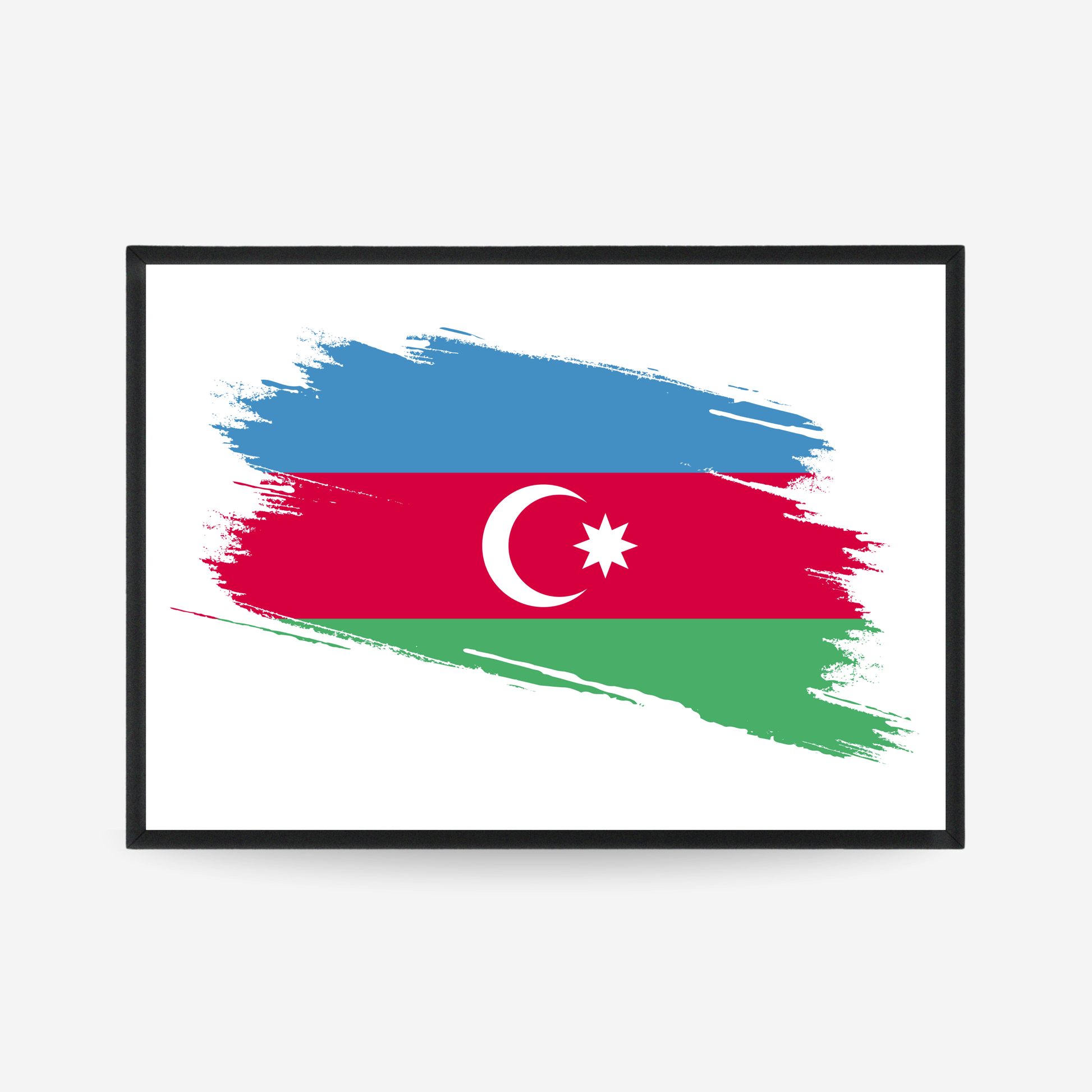Poster of the flag of Azerbaijan flag poster

