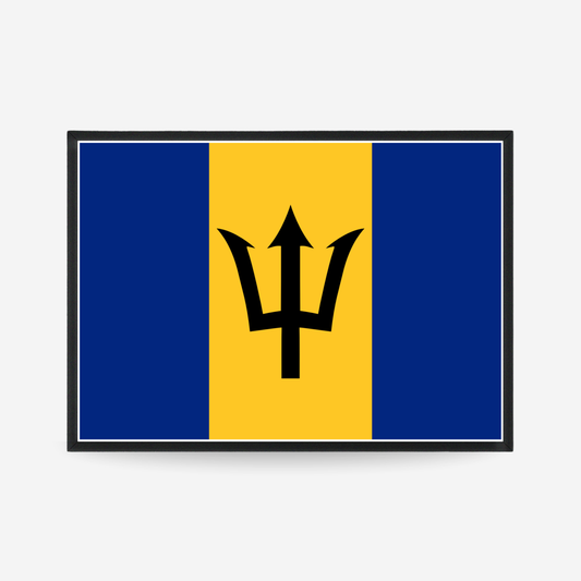 Poster of the flag of Barbados flag poster
