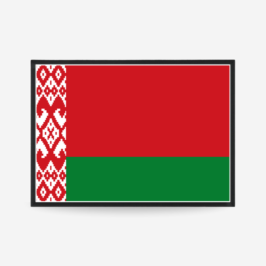 Poster of the flag of Belarus flag poster
