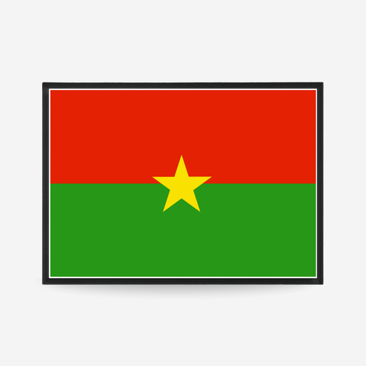 Poster of the flag of Burkina Faso flag poster
