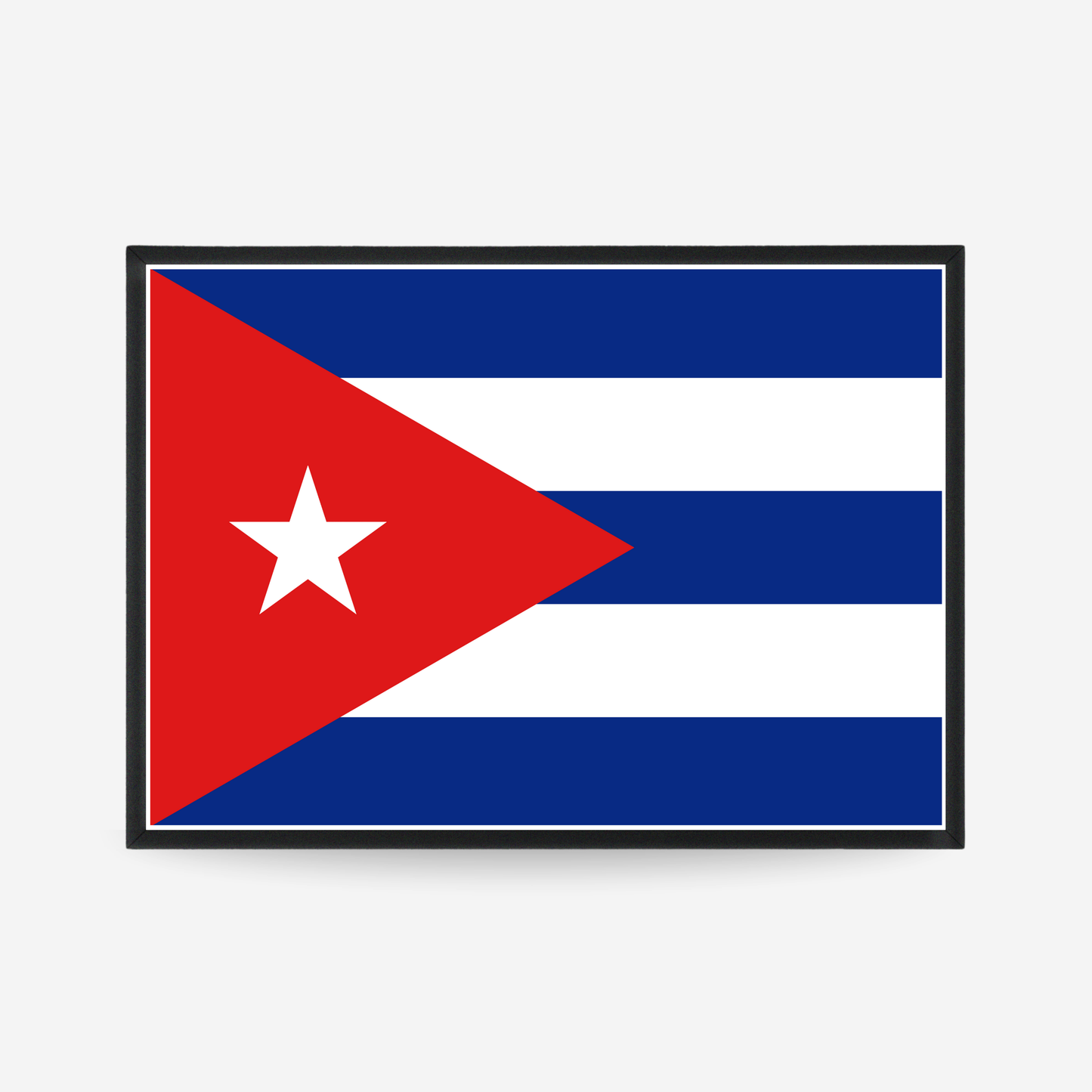 Poster of the flag of Cuba
