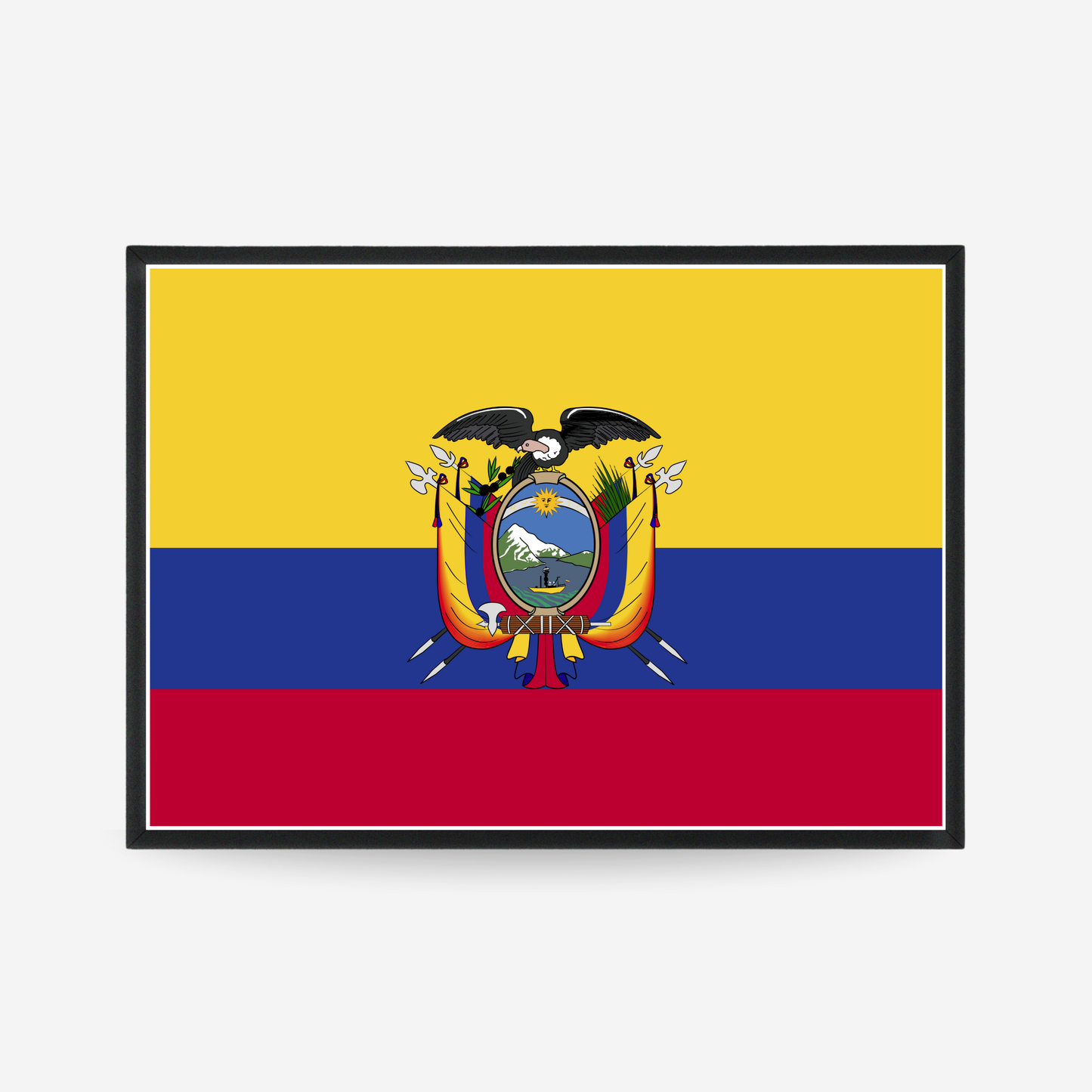 Poster of the flag of Ecuador
