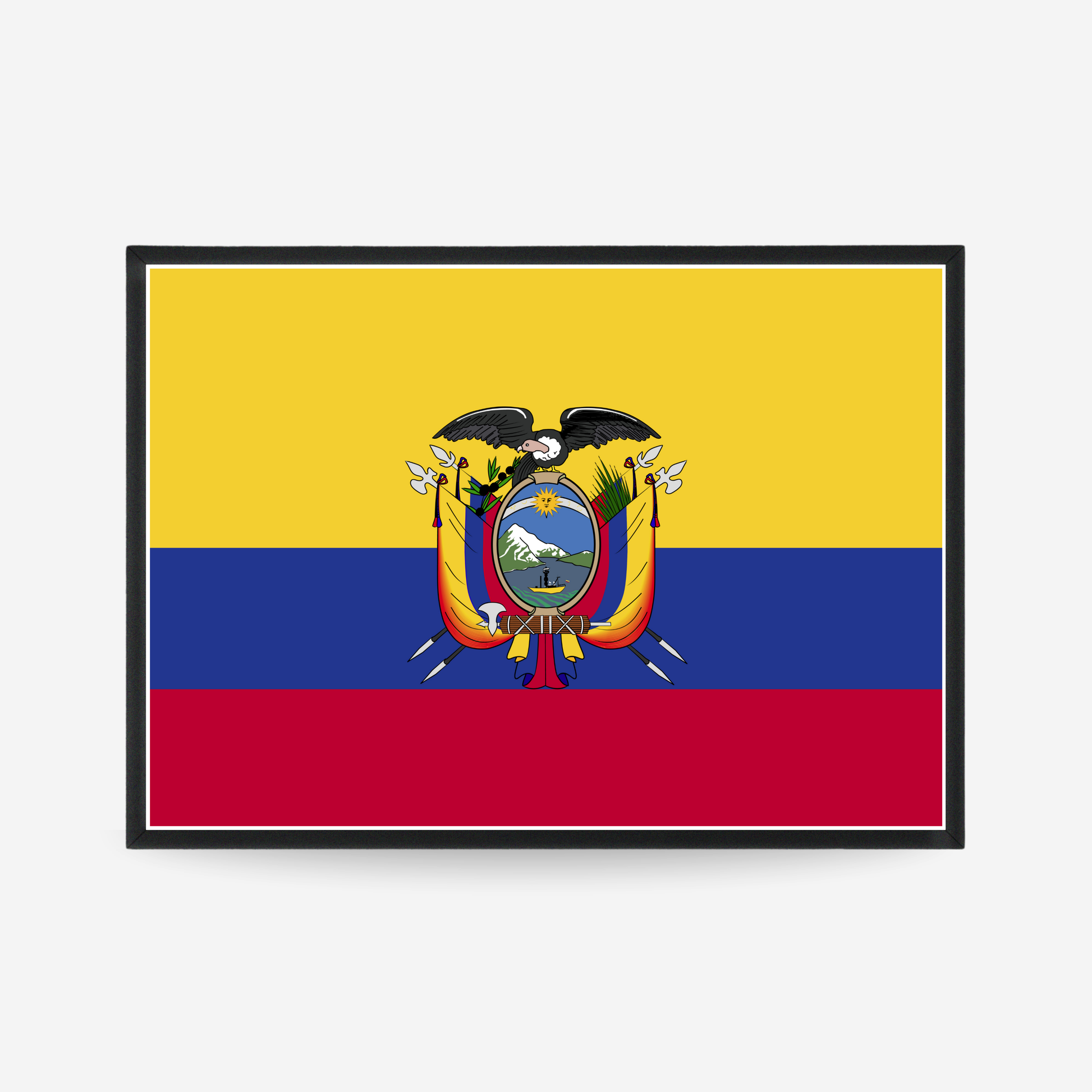 Poster of the flag of Ecuador
