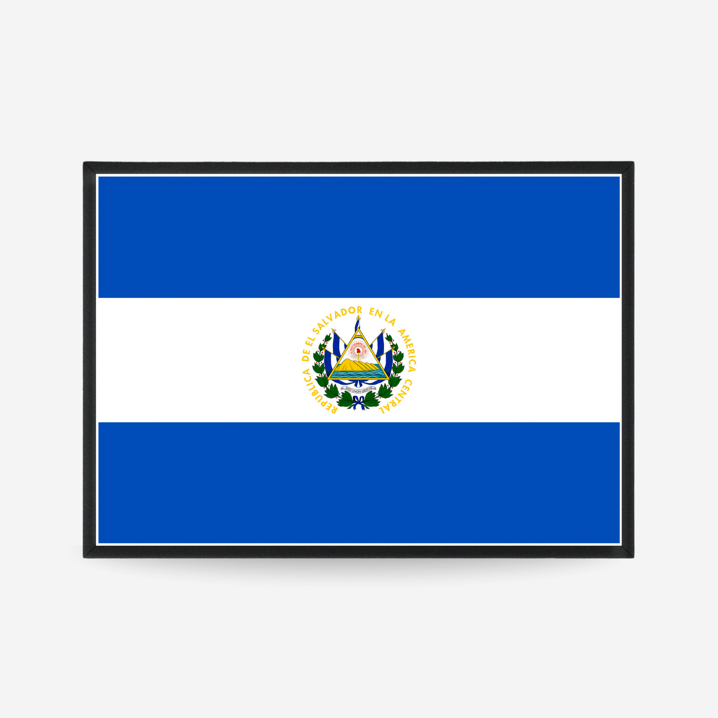 Poster of the flag of El Salvador
