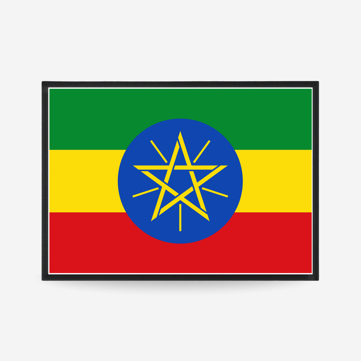 Poster of the flag of Ethiopia
