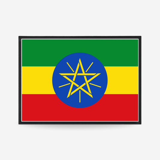 Poster of the flag of Ethiopia
