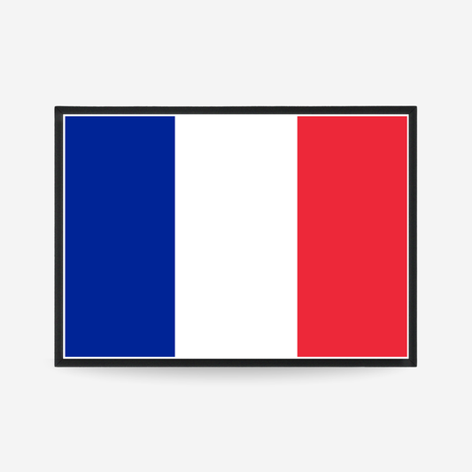 Poster of the flag of France
