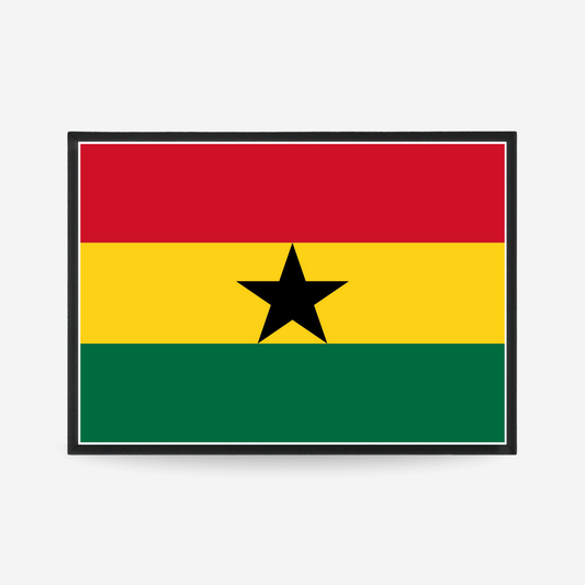 Poster of the flag of Ghana
