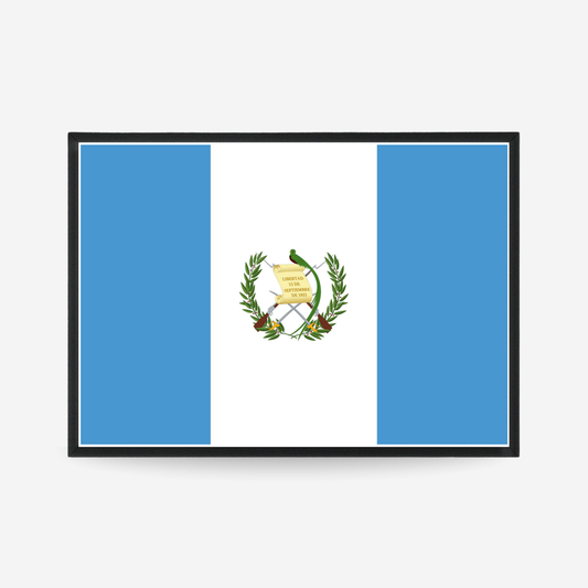 Poster of the flag of Guatemala
