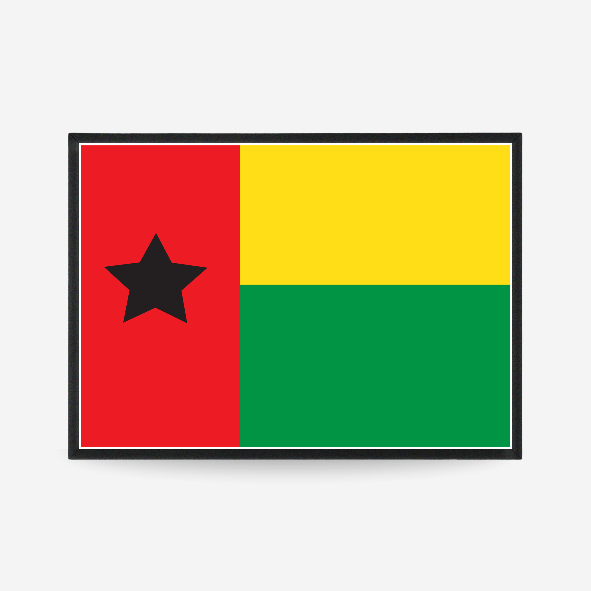 Poster of the flag of Guinea-Bissau
