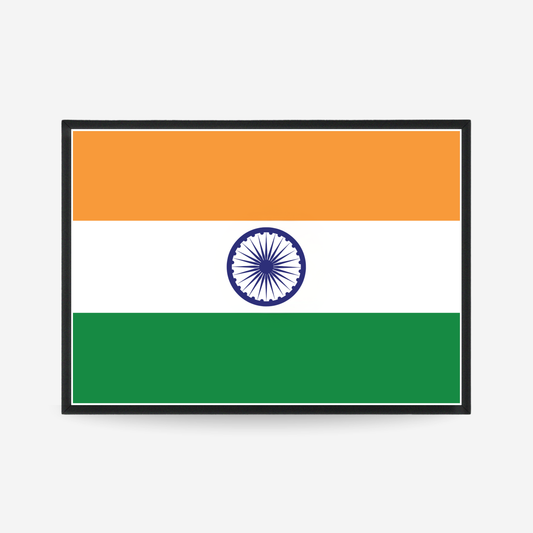 Poster of the flag of India
