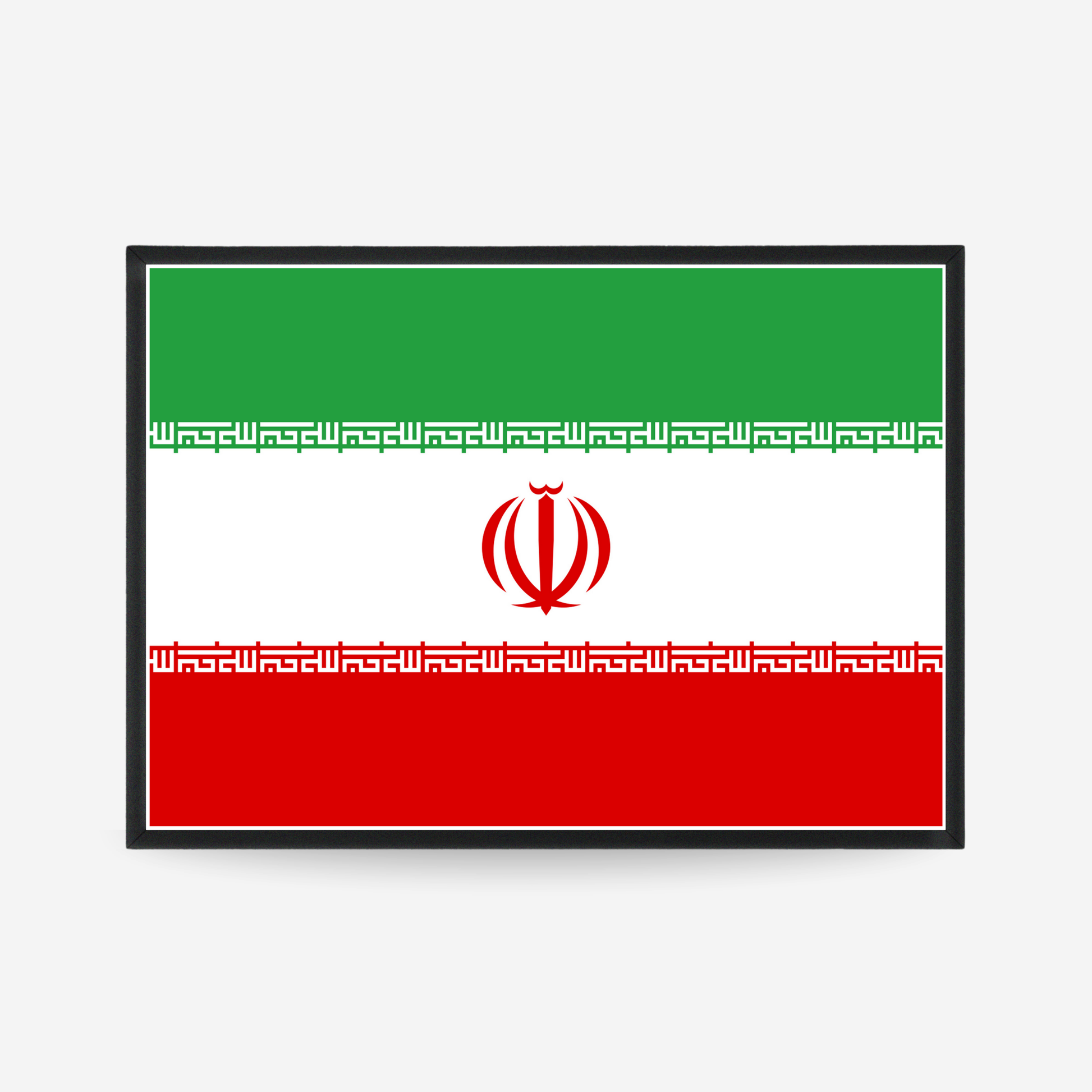 Poster of the flag of Iran
