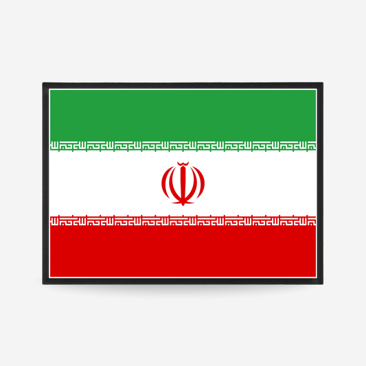 Poster of the flag of Iran

