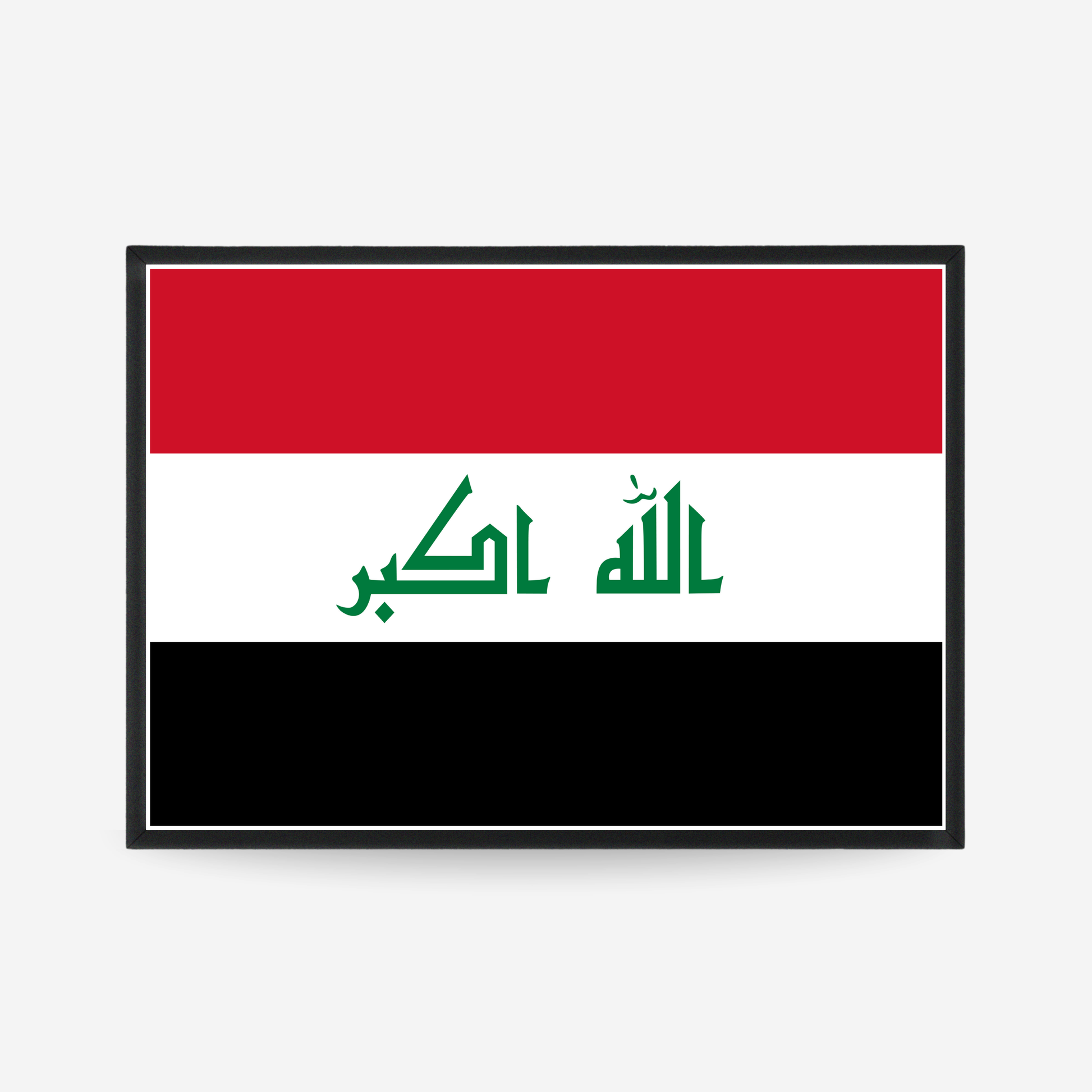 Poster of the flag of Iraq
