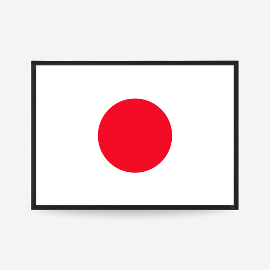 Poster of the flag of Japan