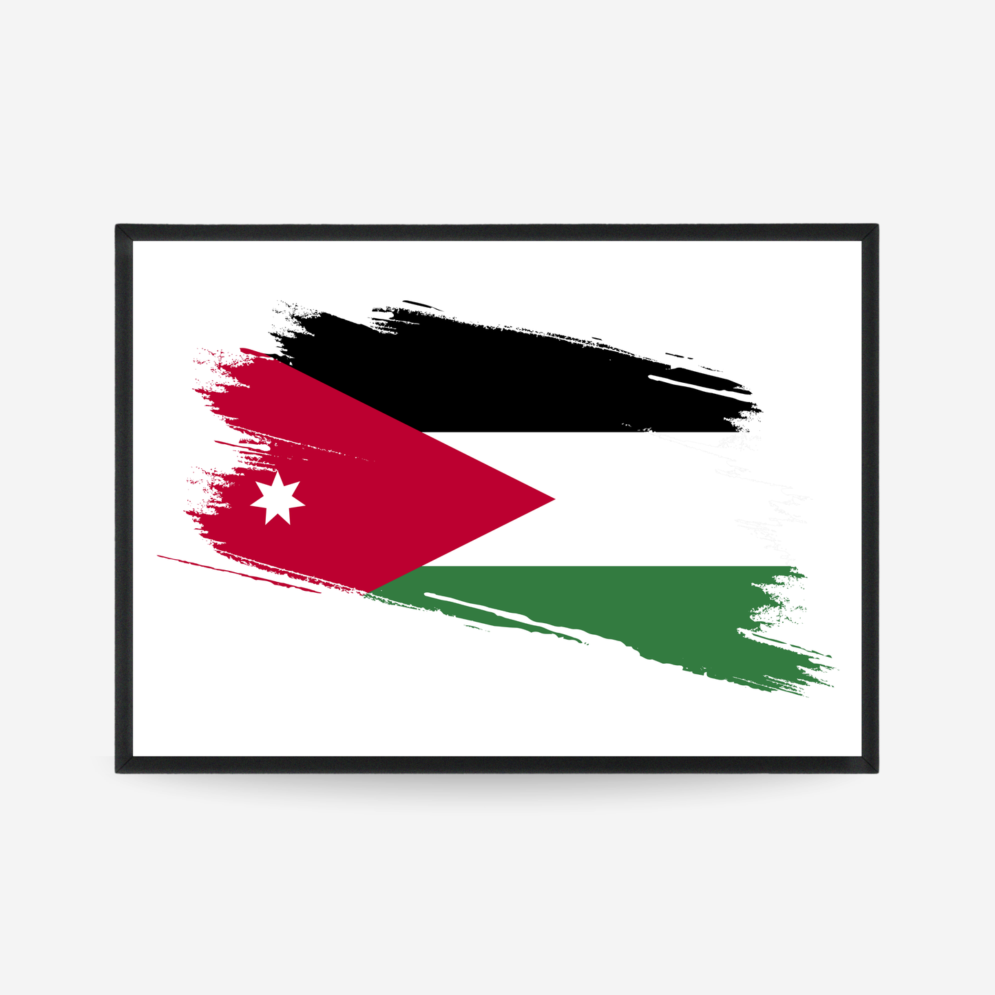 Poster of the flag of Jordan
