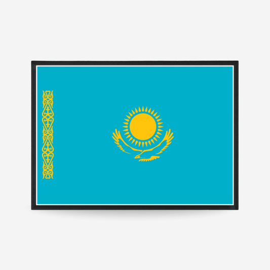 Poster of the flag of Kazakhstan
