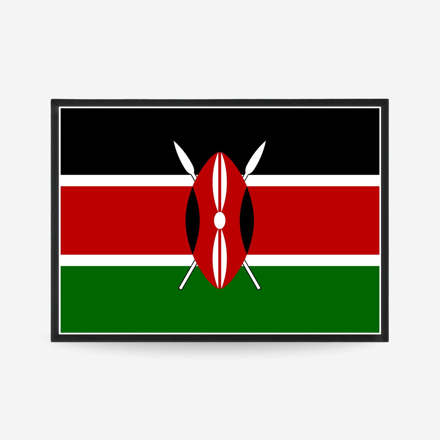 Poster of the flag of Kenya
