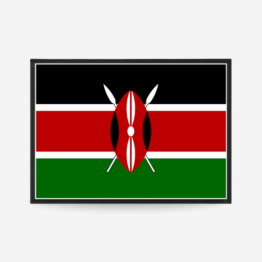 Poster of the flag of Kenya
