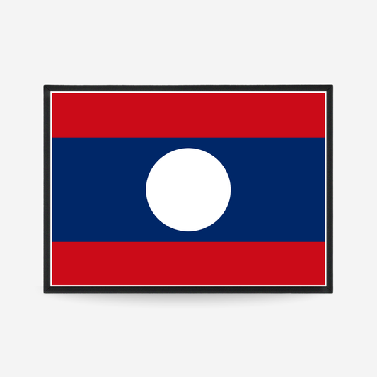 Poster of the flag of Laos
