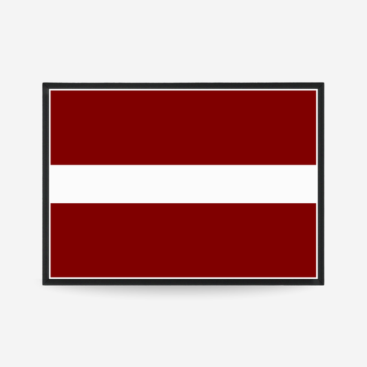 Poster of the flag of Latvia