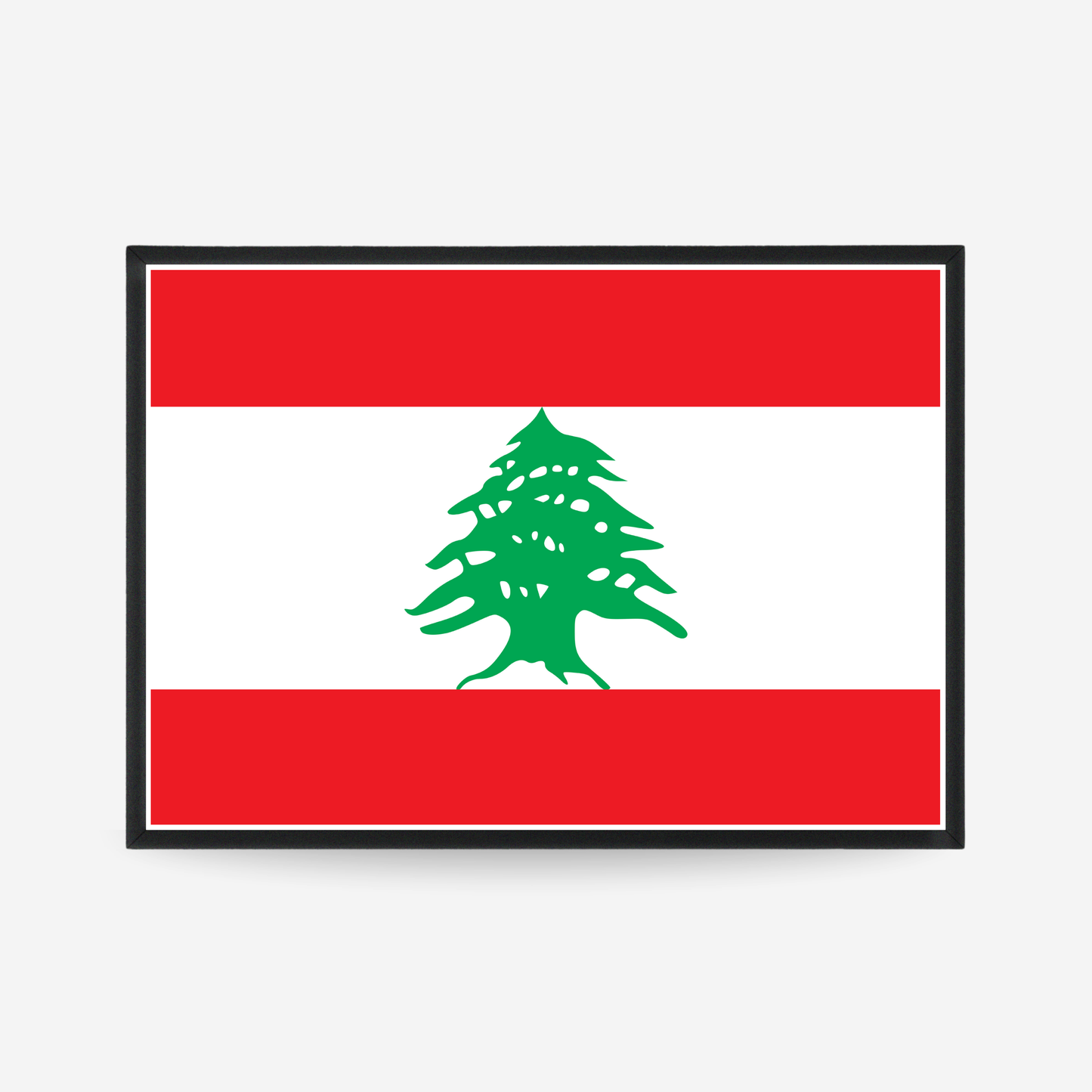 Poster of the flag of Lebanon
