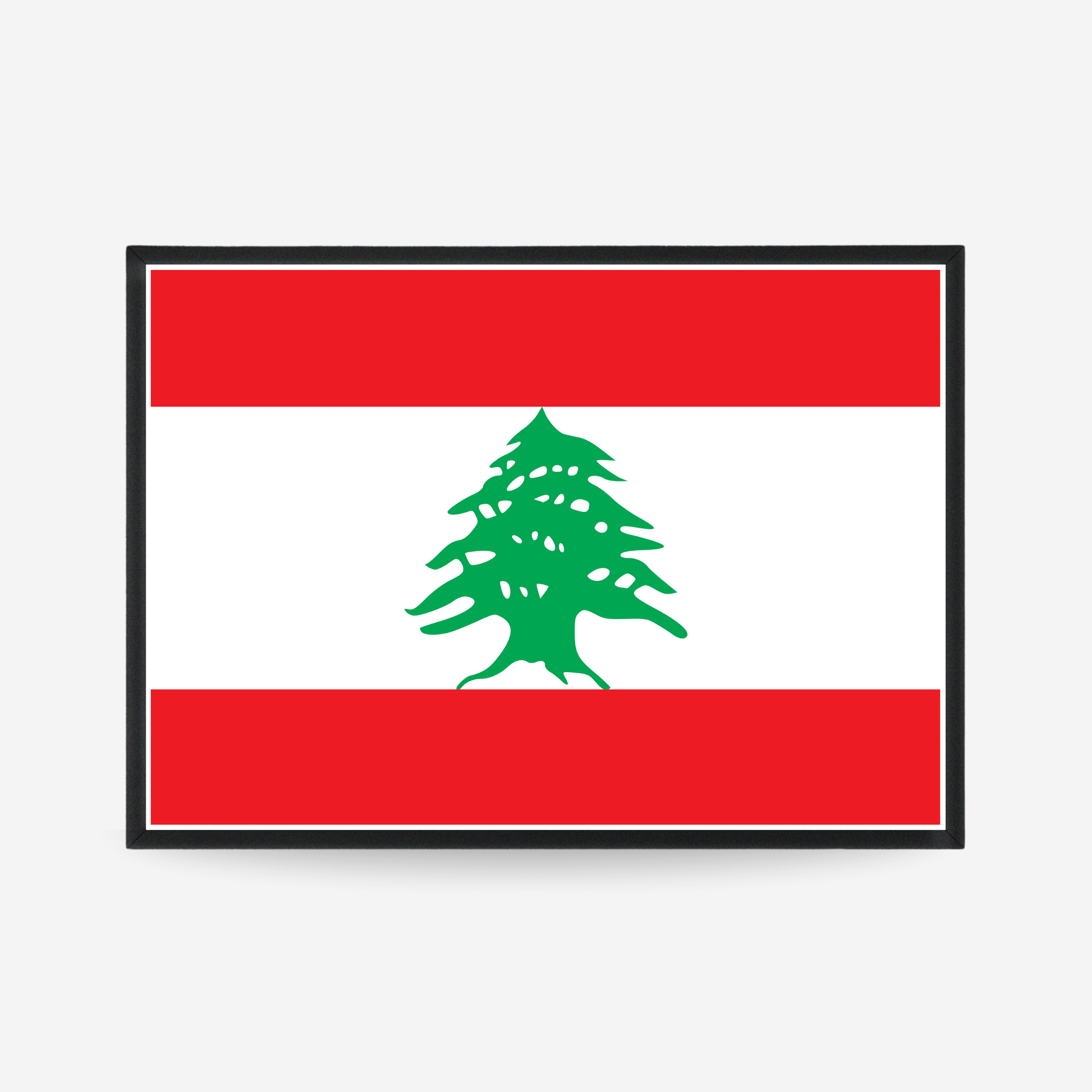 Poster of the flag of Lebanon
