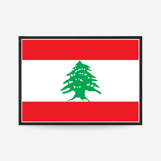 Poster of the flag of Lebanon
