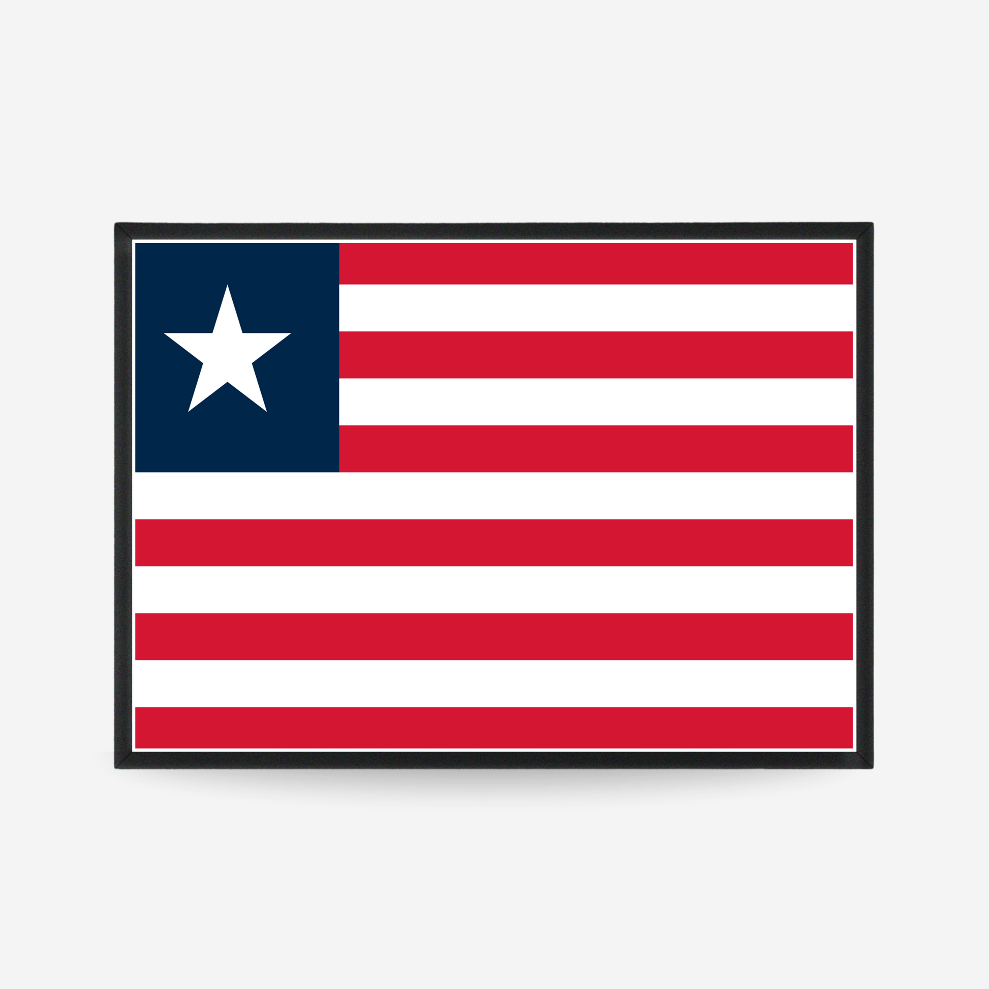 Poster of the flag of Liberia
