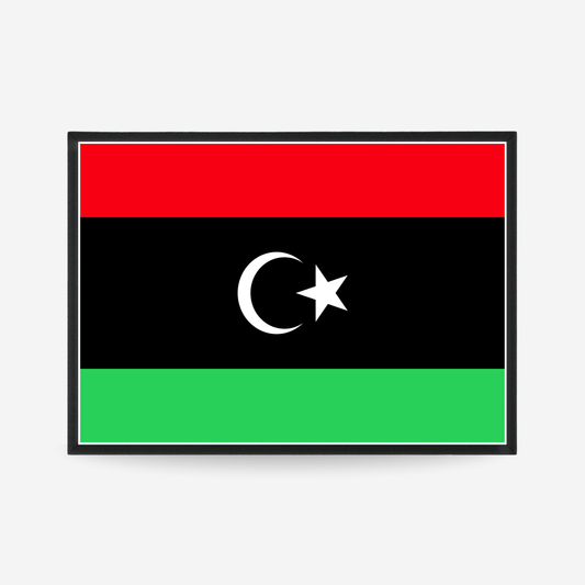 Poster of the flag of Libya
