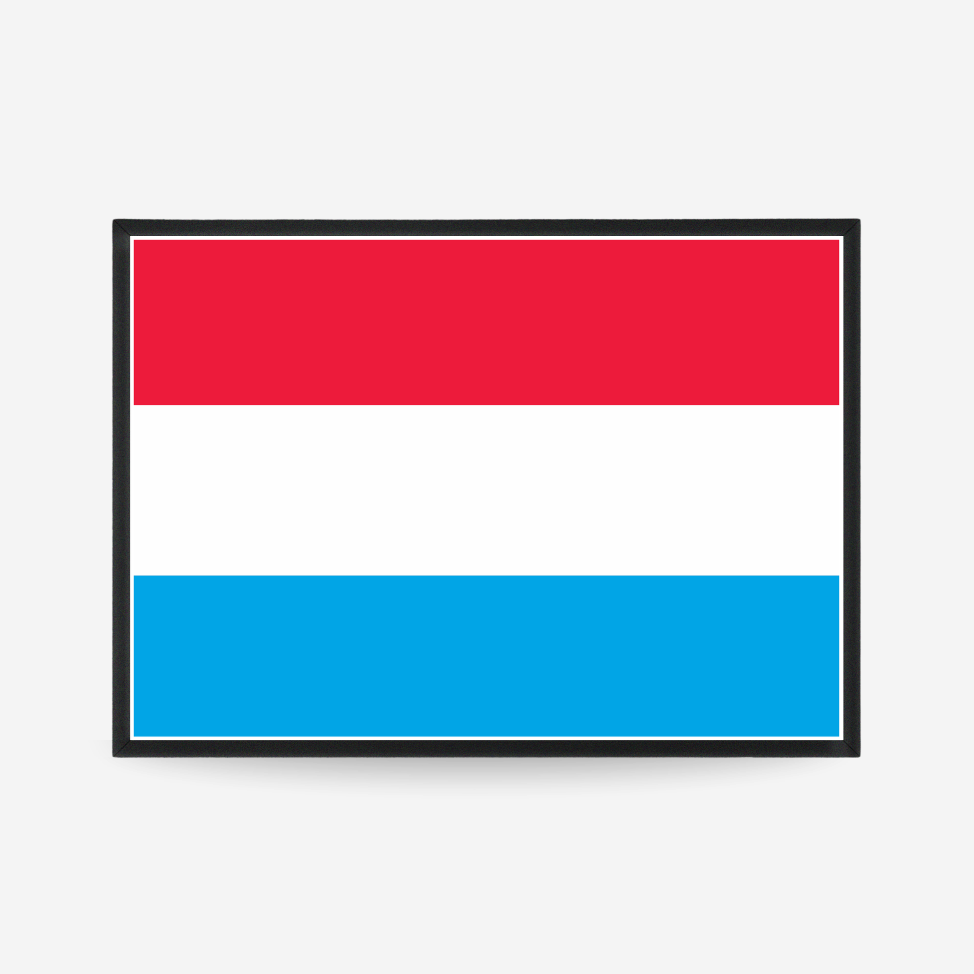 Poster of the flag of Luxembourg
