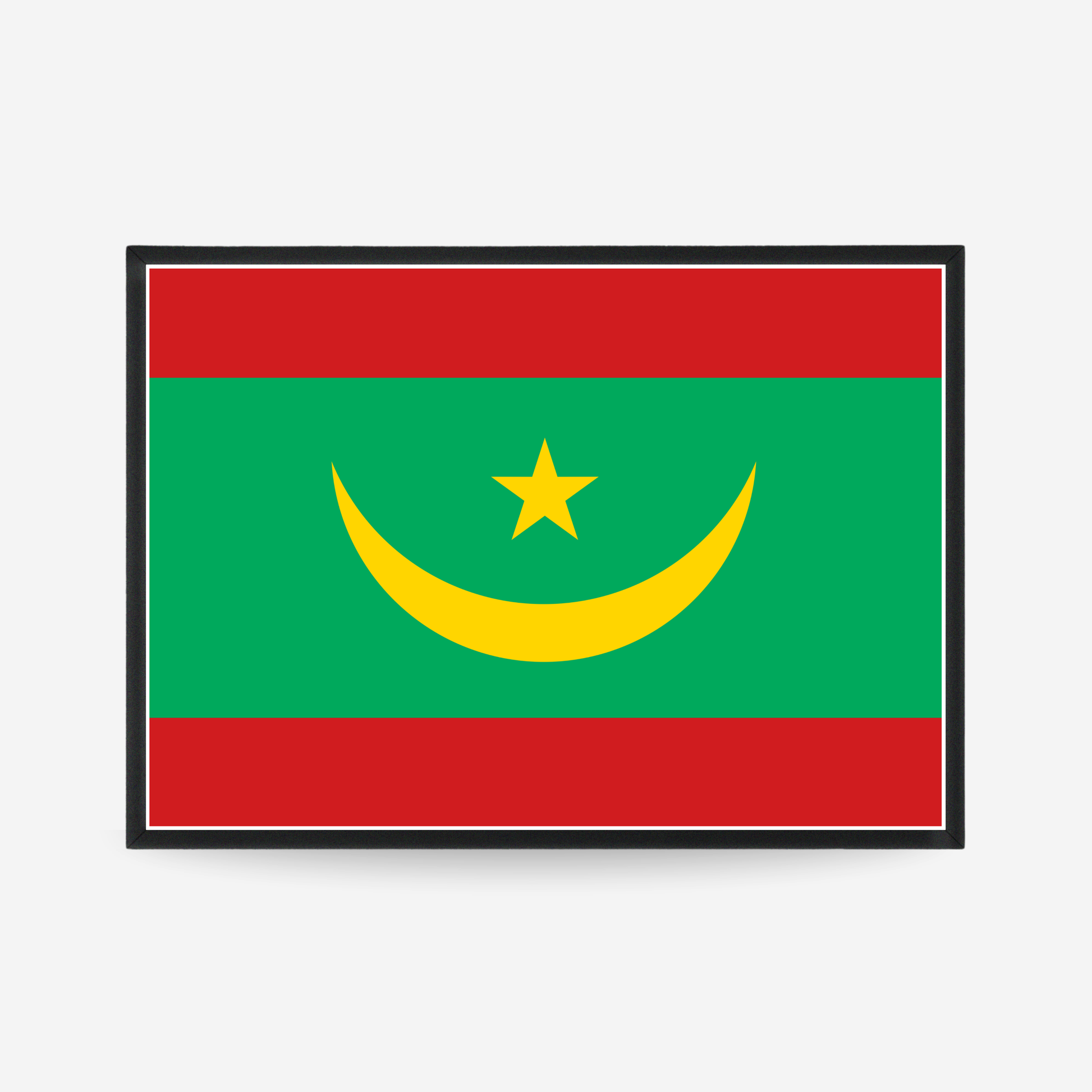 Poster of the flag of Mauritania
