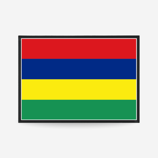 Poster of the flag of Mauritius
